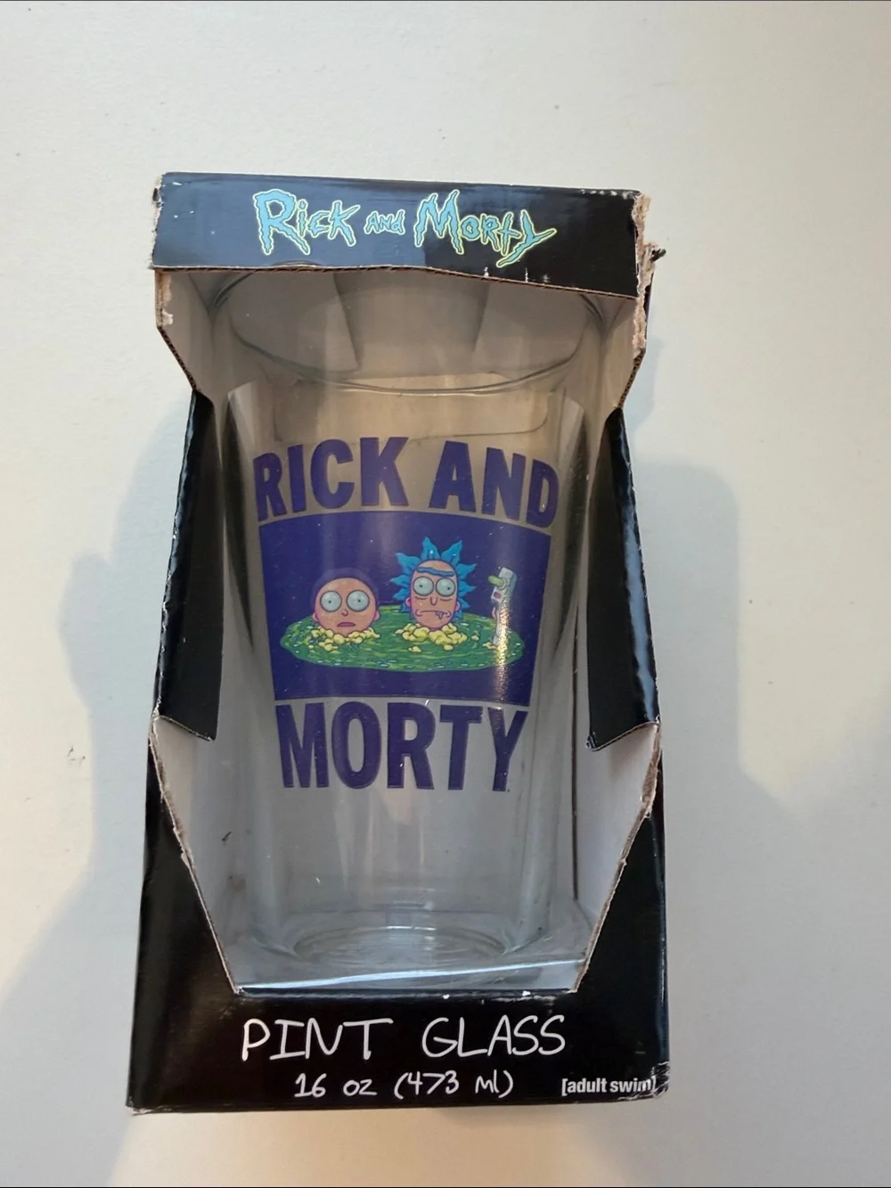 Rick and Morty Pint Glass - Purple Logo